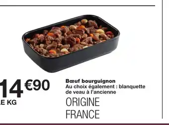 Monoprix Bœuf bourguignon offre