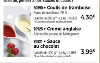 Thiriet Coulis de framboise offre