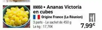 Thiriet Ananas Victoria en cubes offre