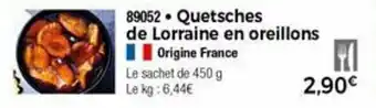Quetsches de Lorraine en oreillons
