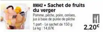 Thiriet Sachet de fruits du verger offre