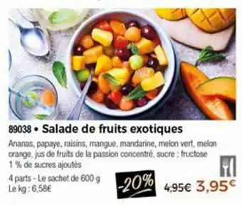 Thiriet Salade de fruits exotiques offre