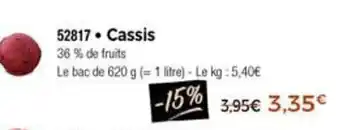 Thiriet Cassis offre
