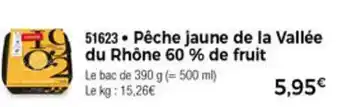 Thiriet Pêche jaune de la Vallée du Rhône 60% de fruit offre
