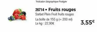Thiriet Fruits rouges offre