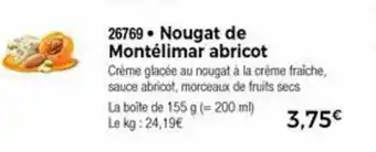 Thiriet Nougat de Montélimar abricot offre