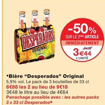 Monoprix Bière Desperados Original offre