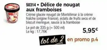 Thiriet Délice de nougat aux framboises offre
