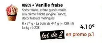 Thiriet Vanille fraise offre