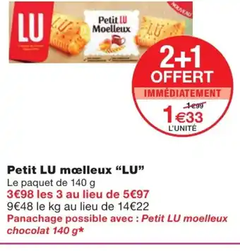 Monoprix Petit Lu mœlleux LU offre