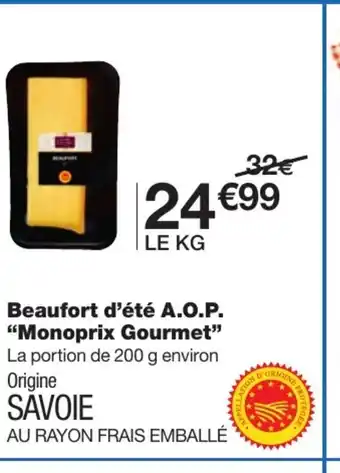 Beaufort d'ĂtĂ© A.O.P