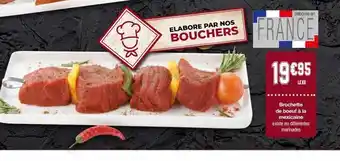 Brochettes marinées