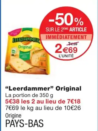 Monoprix Leerdammer Original offre
