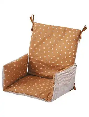 Candide - coussin de chaise haute bébé tissu réversible