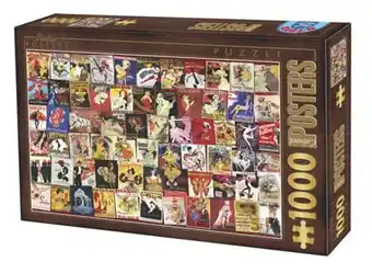 Puzzle 1000 pièces - vintage poster parisiennes