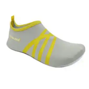 Decathlon Chaussons unisex brasileras de couleur jaune avec semelle en caoutchouc offre