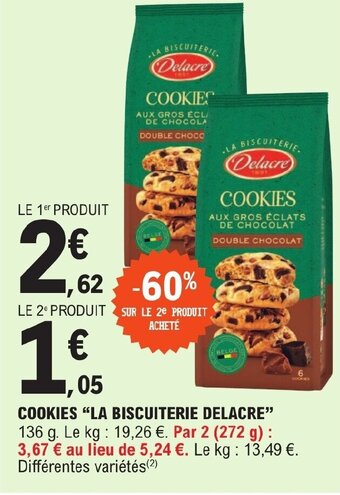 COOKIES "LA BISCUITERIE DELACRE"