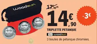 E.Leclerc TRIPLETTE PETANQUE offre