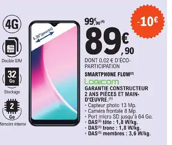 E.Leclerc SMARTPHONE FLOW (²) offre