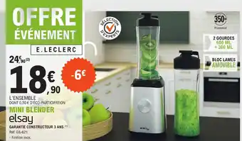 E.Leclerc MINI BLENDER elsay offre