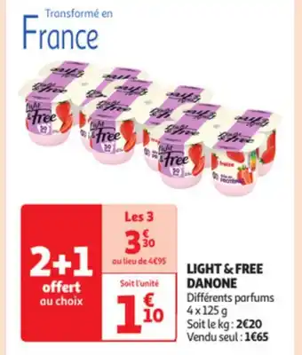 Auchan LIGHT & FREE DANONE offre