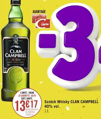 Scotch Whisky CLAN CAMPBELL 40% vol.