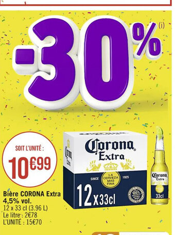 BiĂšre CORONA Extra 4,5% vol.