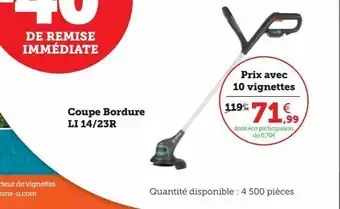 Super U Coupe bordure li 14/23r offre