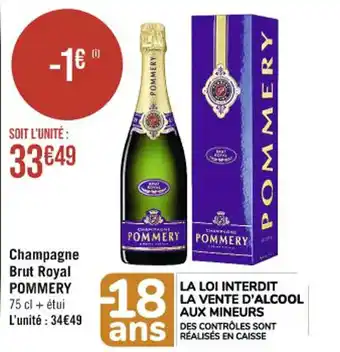 Champagne Brut Royal POMMERY