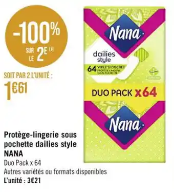 ProtĂšge-lingerie sous pochette dailies style NANA