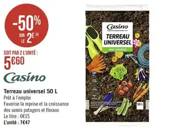 Terreau universel 50 L
