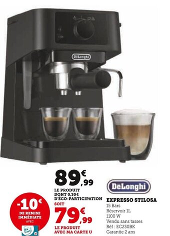 Super U EXPRESSO STILOSA offre