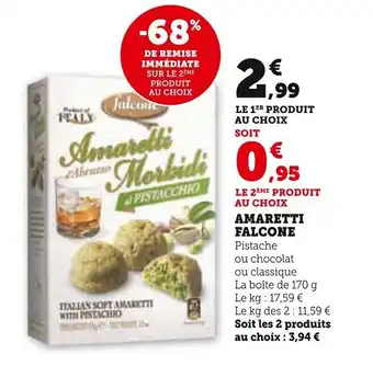 Super U AMARETTI FALCONE offre