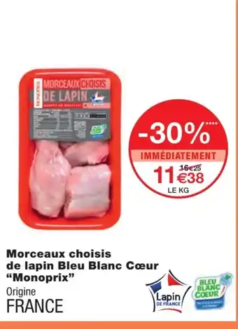 Morceaux choisis de lapin Bleu Blanc Cœur