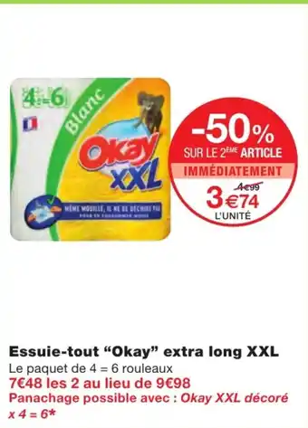 Monoprix Essuie-tout Okay extra long XXL offre