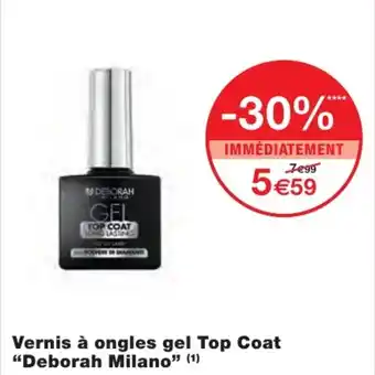 Monoprix Vernis à ongles gel top coat Deborah Milano offre