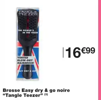 Monoprix Brosse Easy dry & go noire Tangle Teezer offre