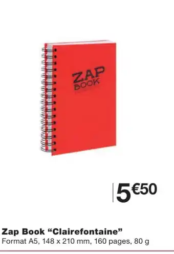 Monoprix Zap Book Clairefontaine offre