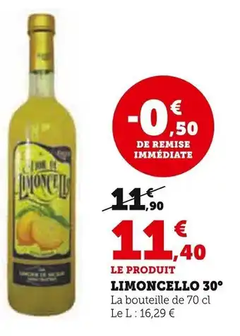 LE PRODUIT LIMONCELLO 30° LIMONCELLO 30°