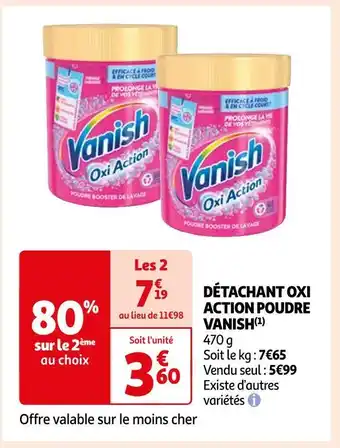 Auchan Vanish détachant oxi action poudre(1) offre