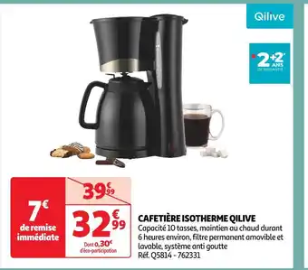 Auchan Qilive cafetière isotherme offre