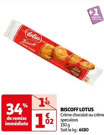 Auchan Lotus biscoff offre