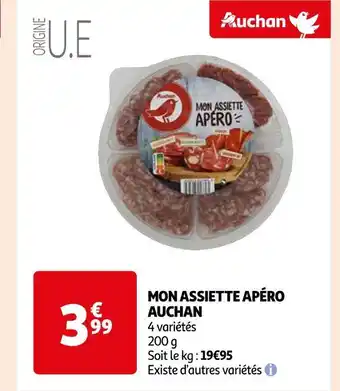 Auchan Auchan mon assiette apéro offre