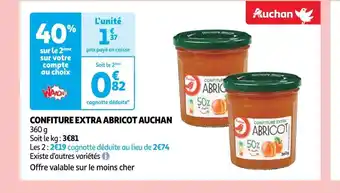 Auchan Auchan confiture extra abricot offre