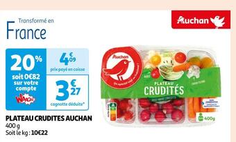 Auchan Auchan plateau crudites offre