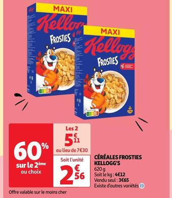 Auchan Kellogg's céréales frosties offre