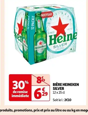 Auchan Heineken bière heineken silver offre