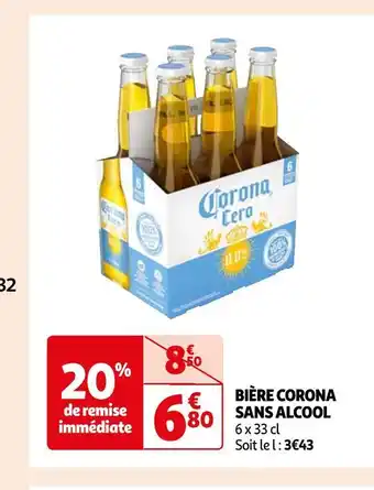 Auchan Corona bière sans alcool offre