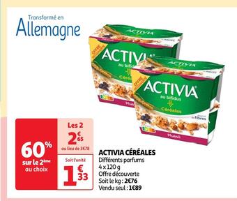 Auchan Activia céréales offre