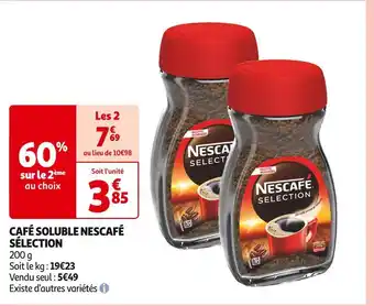 Auchan Supermarché Nescafé sélection café soluble offre